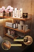 Miniatyrbild 1 av 9: Vägghylla Masa Üstü 3 Katlı Organizer, Servis Rafı