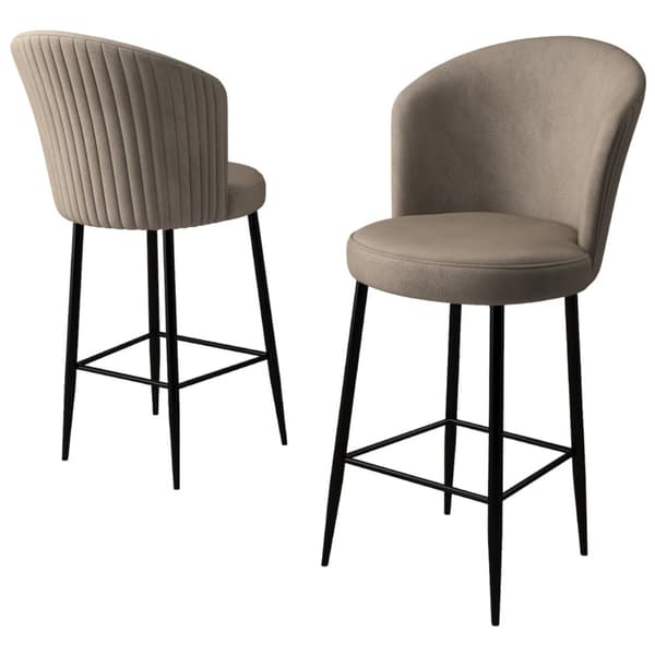 Barstolsset (2 delar) Fora - Cappuccino, Svart