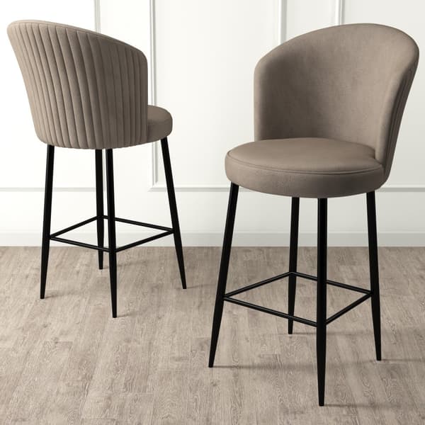 Barstolsset (2 delar) Fora - Cappuccino, Svart