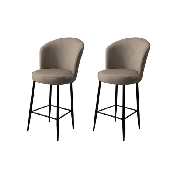 Barstolsset (2 delar) Fora - Cappuccino, Svart