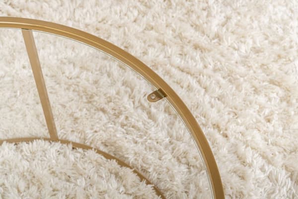 Sofabord Guld-Transparent-80
