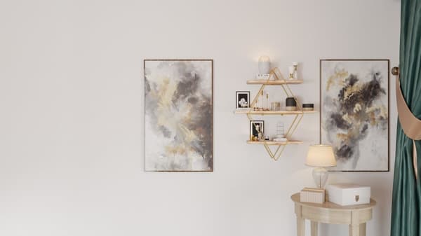 Vegghylle Prizma Raf, Büyük Boy Salon Tipi