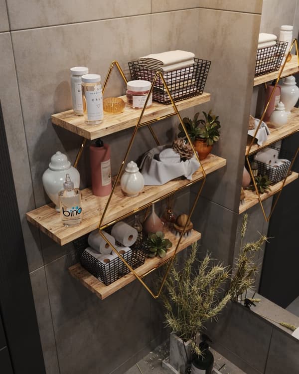 Vegghylle Prizma Raf, Büyük Boy Salon Tipi