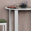 Miniatyrbillede 3 af 6: Arbejdsbord i midten - skinnende hvid