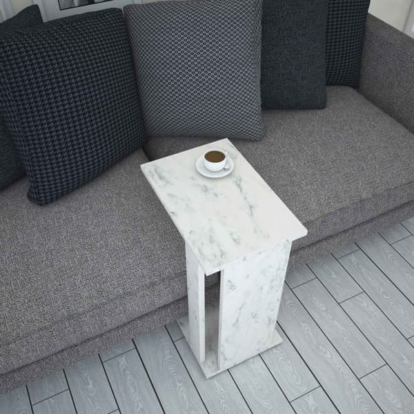 Sidobord Pasific C - Vit, Svart