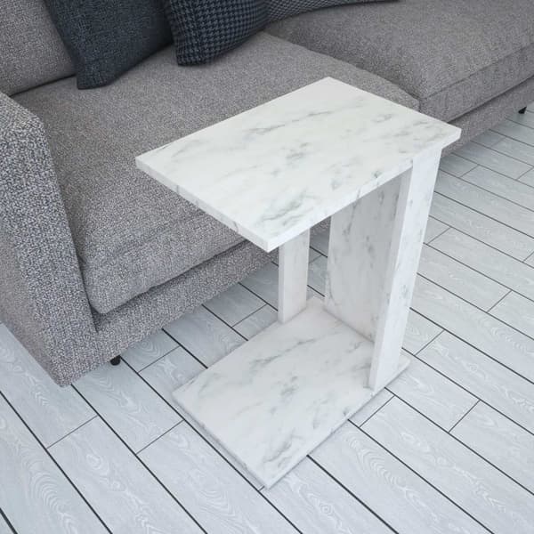 Sidobord Pasific C - Vit, Svart