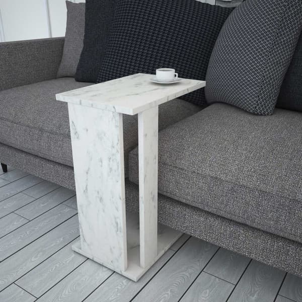 Sidobord Pasific C - Vit, Svart