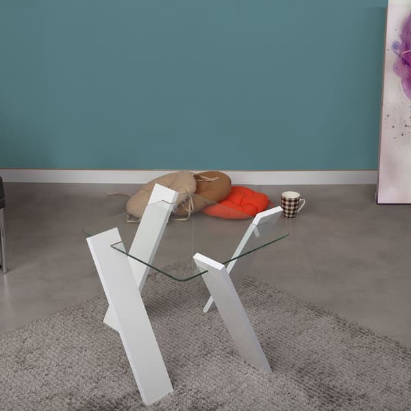Sofabord Roman Mini - Skinnende Hvid