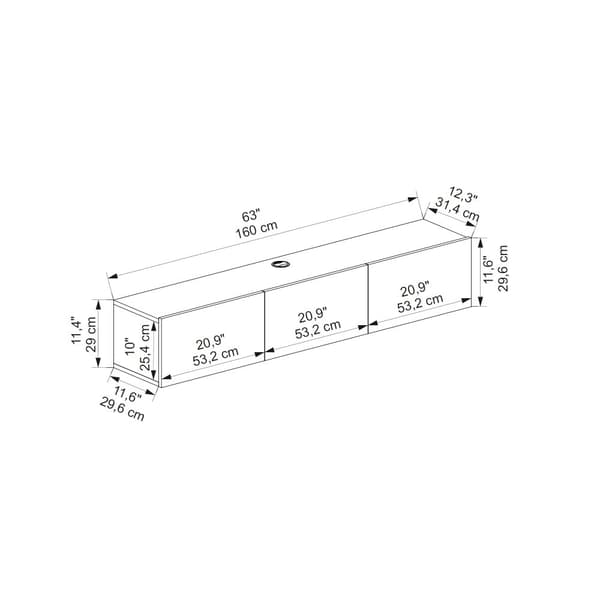 TV Stand Denby - Hvid