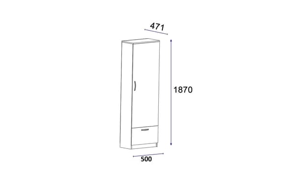 Garderobe julemand - antracit