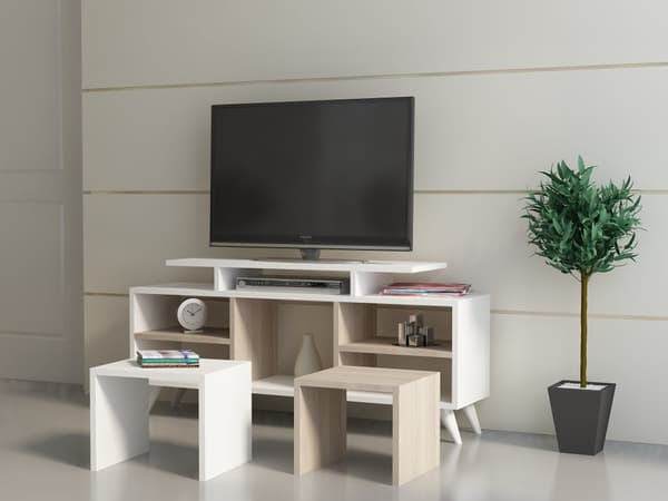 TV-enhet Kutay - Hvit, Cordoba