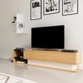 Miniatyrbilde 2 av 6: TV-enhet Liza - Teak, Hvit