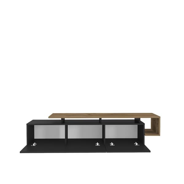 TV Stand Pia - Sort, Valnød