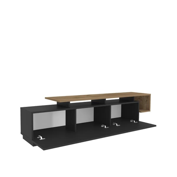 TV Stand Pia - Sort, Valnød