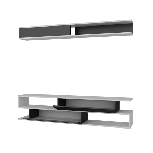 TV Unit Sims - Svart, Vit
