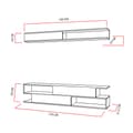 Miniatyrbild 7 av 7: TV Unit Sims - Svart, Vit