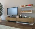 Miniatyrbild 2 av 7: TV-enhet Ayaz - Teak, Vit