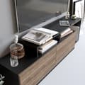 Miniatyrbilde 3 av 5: TV-stativ Nexera - Svart, valnøtt