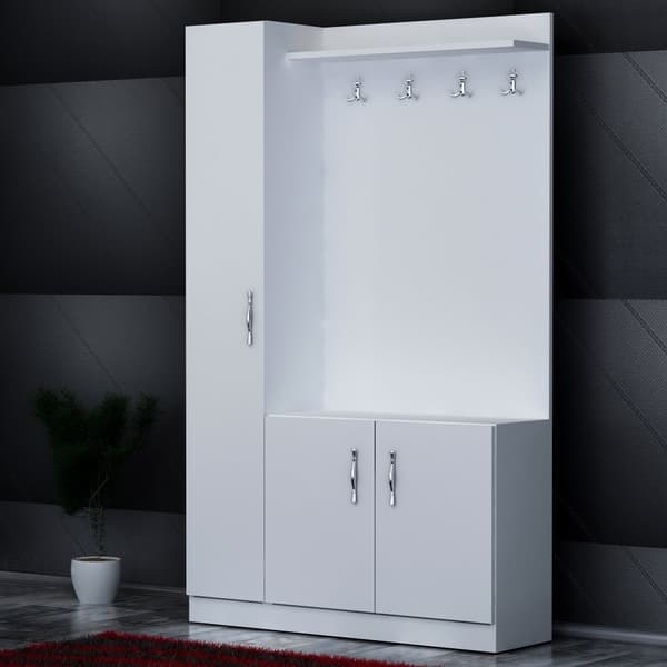 Hall Stativ Naturel - Vit