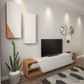 Miniatyrbilde 6 av 9: TV-enhet Zebra - Hvit, Teak