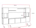 Miniatyrbilde 8 av 8: TV-enhet Lore - Hvit, Teak