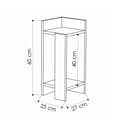 Miniatyrbilde 3 av 3: Nattbord Elos Right - Hvit