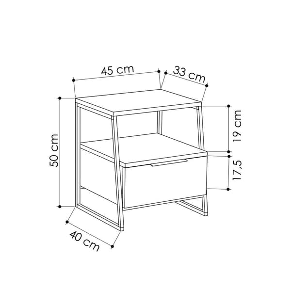 Nattbord Pal - Light Mocha v2