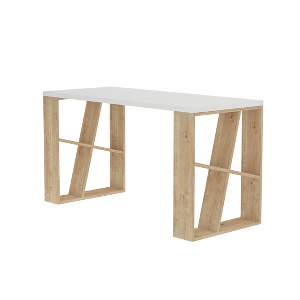Study Desk Honey - Hvid, Eg