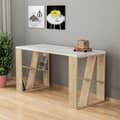Miniatyrbillede 1 af 3: Study Desk Honey - Hvid, Eg