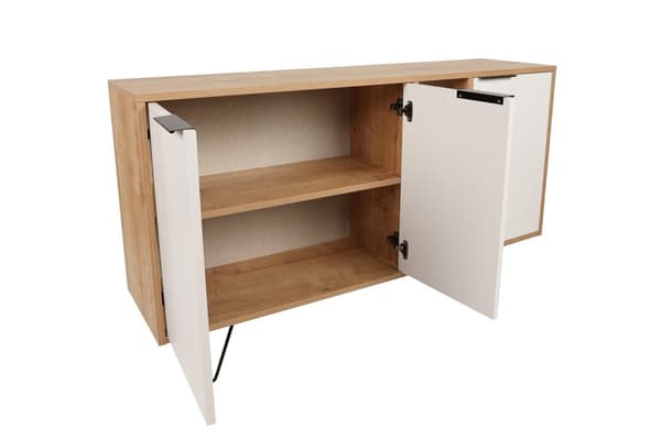 Konsoli Clara Console - tammi, valkoinen