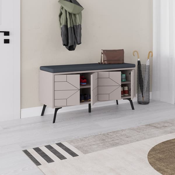 Kenkäkaappi Dune Bench - kevyt mokka