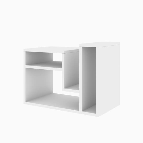 Sidebord Abies - Hvit