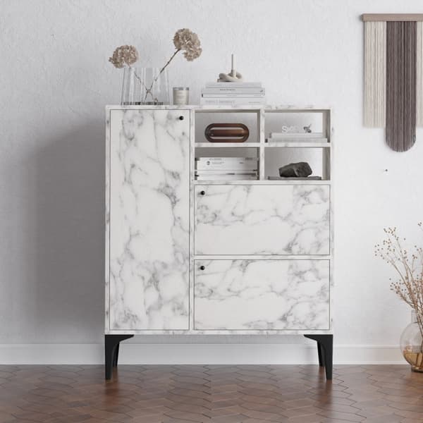 Konsoll Ewa - Carrara Marble