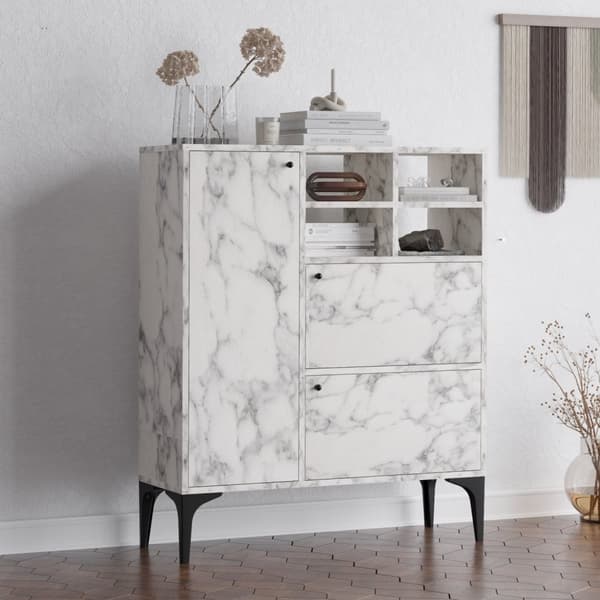 Konsol Ewa - Carrara Marble