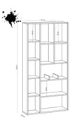 Miniatyrbilde 4 av 4: Bokhylle Demios - Des0067