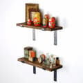 Miniatyrbilde 4 av 9: Dekorativ vegghylle i tre Lam003