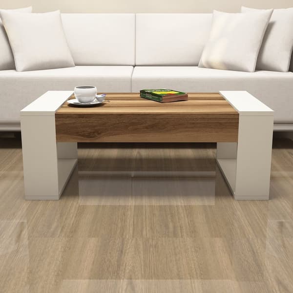 Coffee Table Venüs - Valnøtt, Krem
