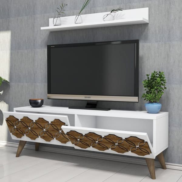 TV-enhet Nisan - Hvit