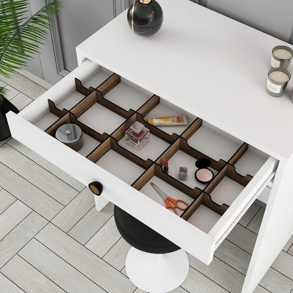 Sminkbord Lizbon Spegel - Vit