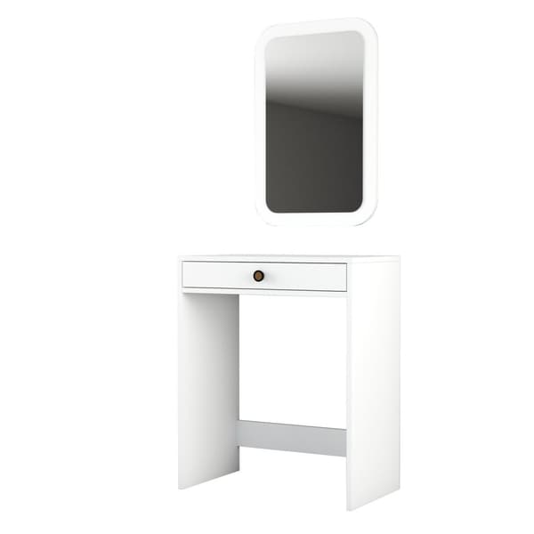 Sminkbord Lizbon Spegel - Vit