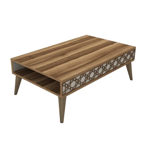 Coffee Table City - valnöt, grädde