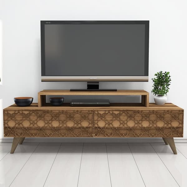 TV-bänk City - Valnöt