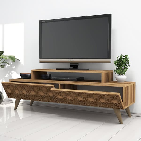 TV-bänk City - Valnöt