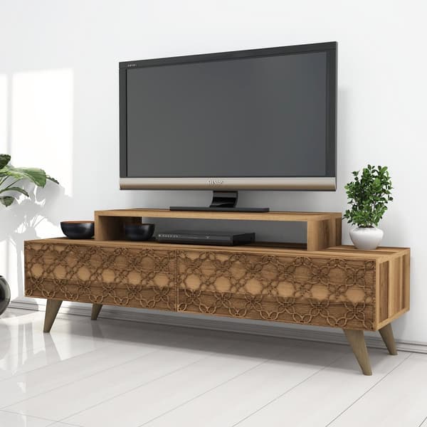 TV-bänk City - Valnöt