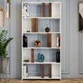 Miniatyrbilde 2 av 5: Bokhylle Lima - Hvit, valnøtt