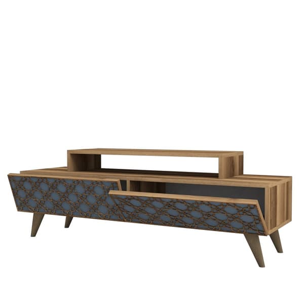 TV Stand City - Walnut, Chalcedony