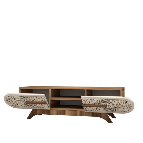 TV Unit Defne - Valnøttkrem
