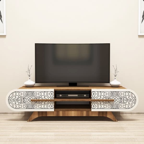 TV Unit Defne - Valnøttkrem