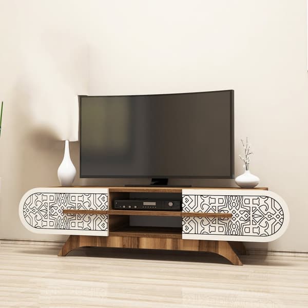 TV Unit Defne - Valnøttkrem