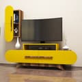 Miniatyrbilde 1 av 5: TV-enhet Rose S - Valnøtt, Gul